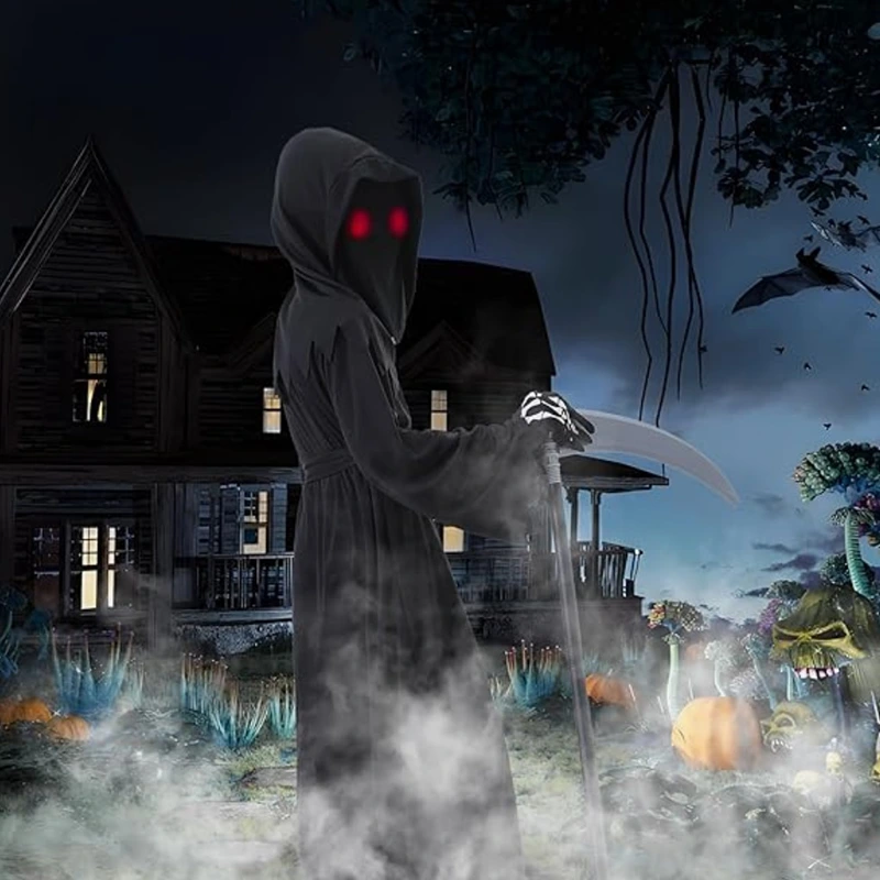 Horror themafeest Grim Reaper kostuum voor kinderen met masker